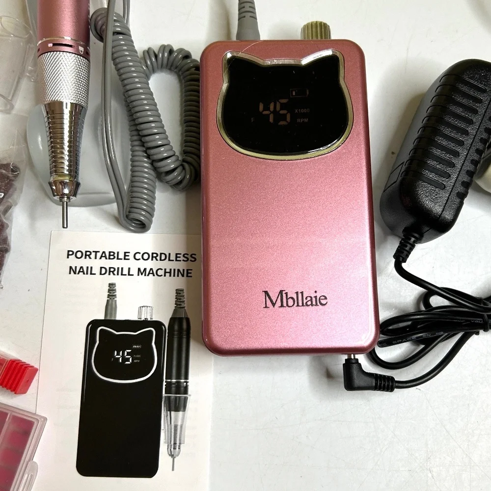 Pink Professional Nail Drill File 45000RPM